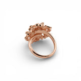 Thallo Rose-Gold-Plated Silver Ring