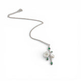 Florabelle Silver Necklace with Pearl