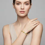 Florabelle Gold-Tone Silver Bracelet