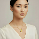 Florabelle Gold-Tone Silver Necklace