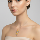 Florabelle Gold-Tone Silver Necklace