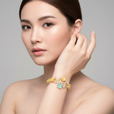 Florabelle Gold-Tone Silver Bracelet