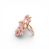 Florabelle Rose-Gold-Plated Silver Ring