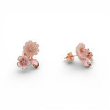 Florabelle Rose-Gold-Plated Silver Earrings