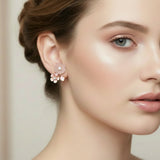 Florabelle Rose-Gold-Plated Silver Earrings