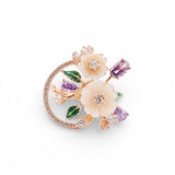Eterna Rose-Gold-Plated Silver Ring