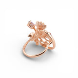 Eterna Rose-Gold-Plated Silver Ring