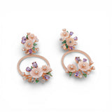 Eterna Rose-Gold-Plated Silver Earrings