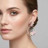 Eterna Rose-Gold-Plated Silver Earrings
