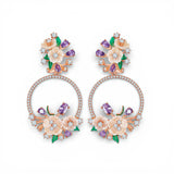 Eterna Rose-Gold-Plated Silver Earrings