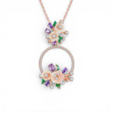 Eterna Rose-Gold-Plated Silver Necklace