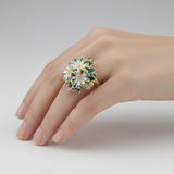 Thallo Gold-Tone Silver Ring