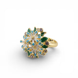 Thallo Gold-Tone Silver Ring