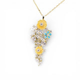 Florabelle Gold-Tone Silver Necklace